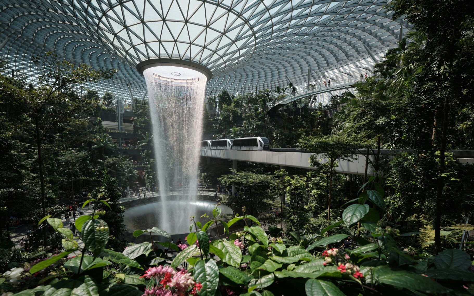 Changi Airport Waterfall CREDIT Joshua Kettle Unsplash.jpg